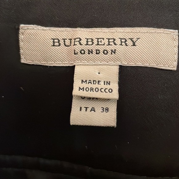 BURBERRY Brit Wide Triple Loop Waistband Black Tailored Pants - Picture 3 of 9